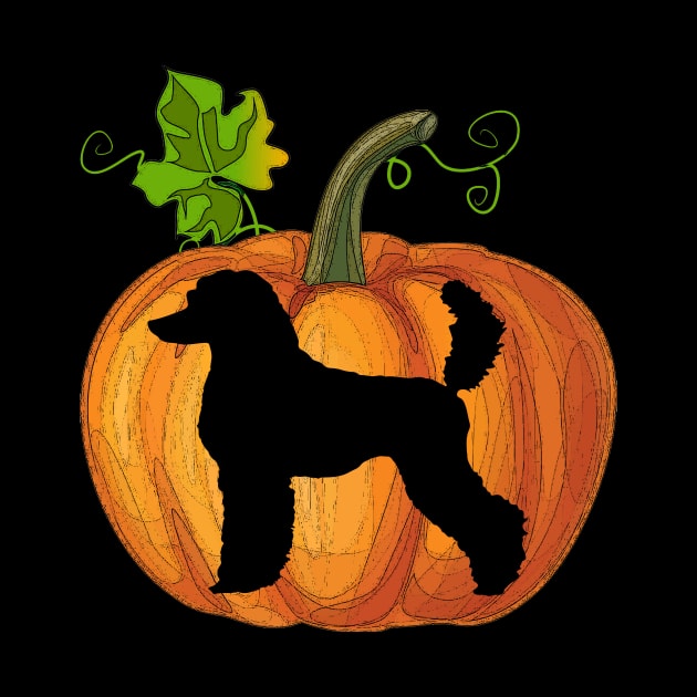 Poodle in pumpkin by Flavie Kertzmann
