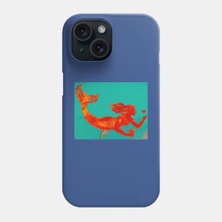 Crimson Mermaid Phone Case