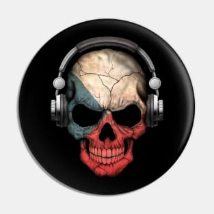 Dark Skull Deejay with Czech Flag Pin