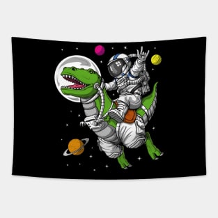 Dinosaurs in space Tapestry