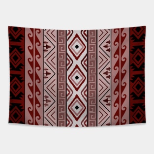 Aztec red design Tapestry