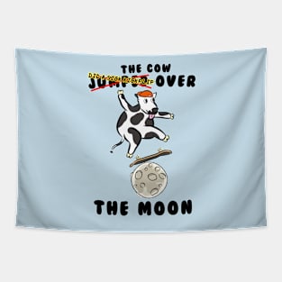 The cow jumped over the moon skating Tapestry