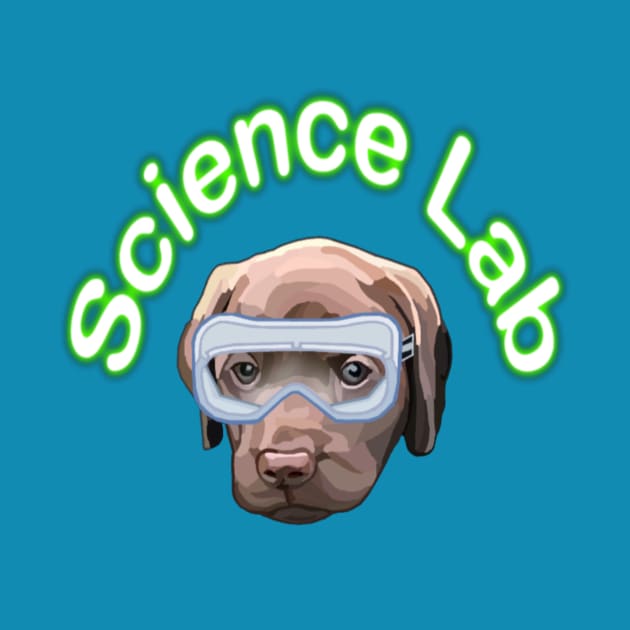 Science Lab Brown Labrador Puppy Dog by Art by Deborah Camp