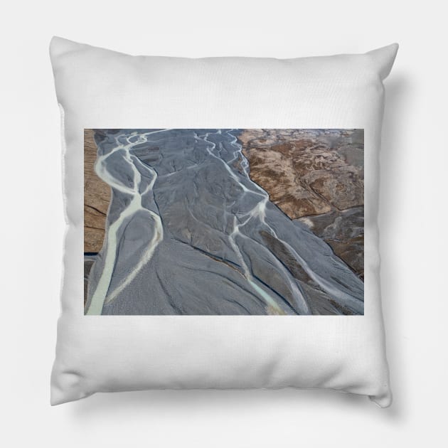 Tasman River Pillow by charlesk