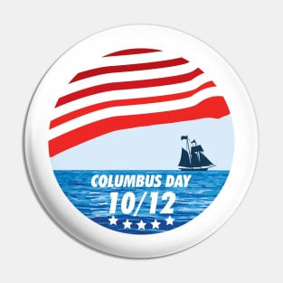 The Expedition to the End of the World - Happy Columbus Day Pin