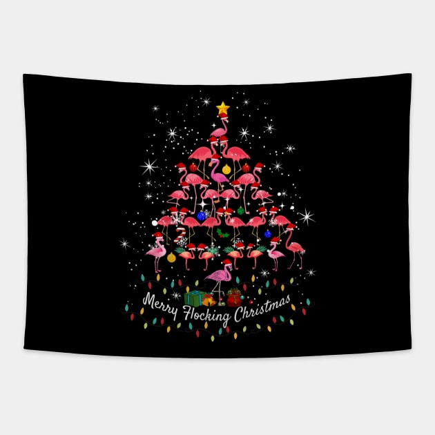 MERRY FLOCKING CHRISTMAS Tapestry by JohnetteMcdonnell