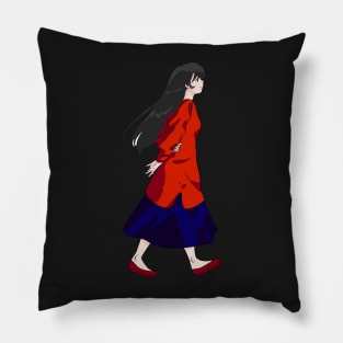 Anime girl walking Pillow