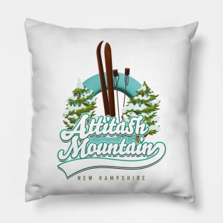 Attitash Mountain New Hampshire Ski logo Pillow