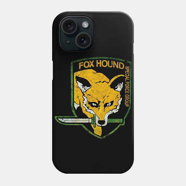 FOXHOUND (Distressed) - Metal Gear Solid Phone Case by Taereus