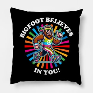 Bigfoot Believes in You! Squatchy Affirmations Pillow