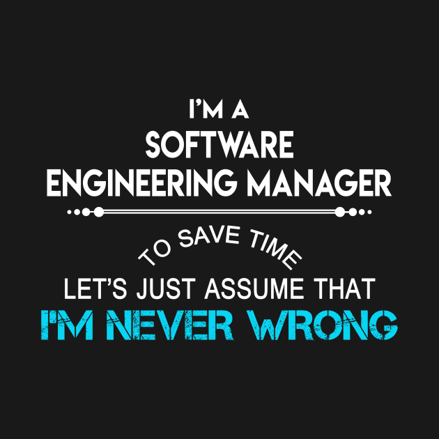 Software Engineering Manager T Shirt - MultiTasking Certified Job Gift Item Tee by Aquastal