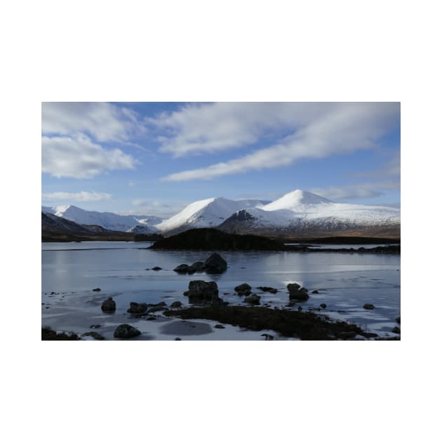 snow covered Black Mount (194 ) , the Highlands , Scotland by goldyart