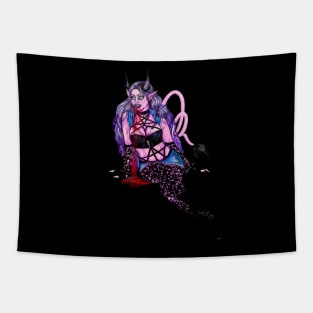 Succubus kiss Tapestry