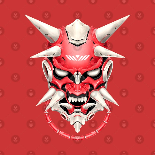 Oni mecha head by Handikabayu