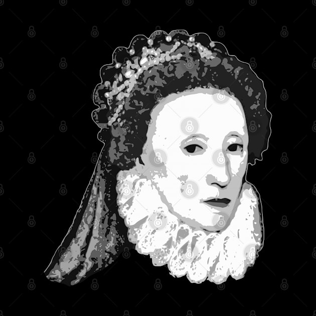 Queen Elizabeth I Black and White by Nerd_art