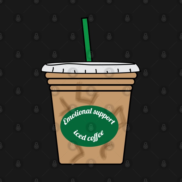 emotional support iced coffee by 4wardlabel