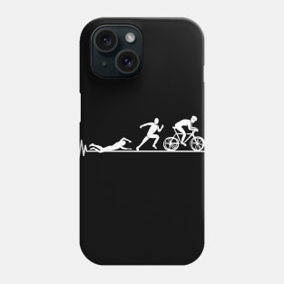 TRIATHLON heartbeat Swim, Bike, Run lover Phone Case