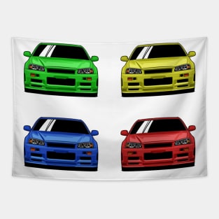 Skyline GT-R R34 X4 Tapestry