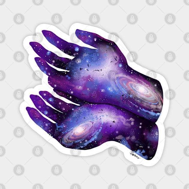 Cosmic hands Magnet by JJacobs