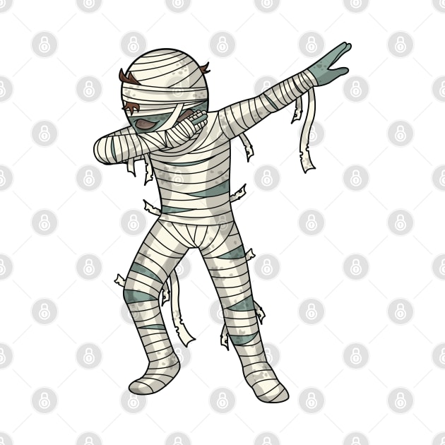 Dabbing Mummy Halloween Dab Dance Pose by ghsp