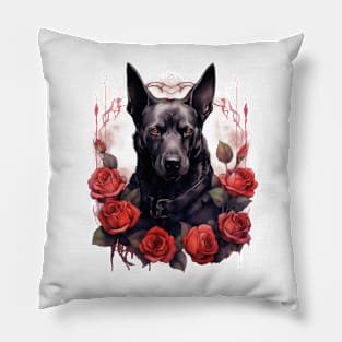 Gothic Rose Dog Pillow