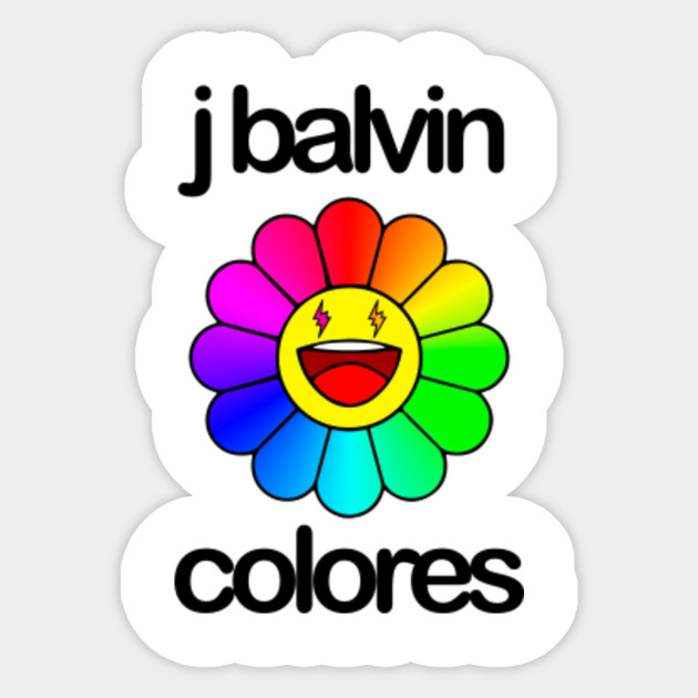 J Balvin Colores Jbalvin Sticker Teepublic