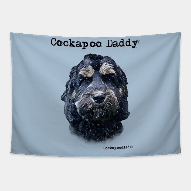 Cockapoo Dog Dad Tapestry by WoofnDoodle 