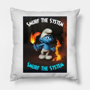 Smurf The System Pillow