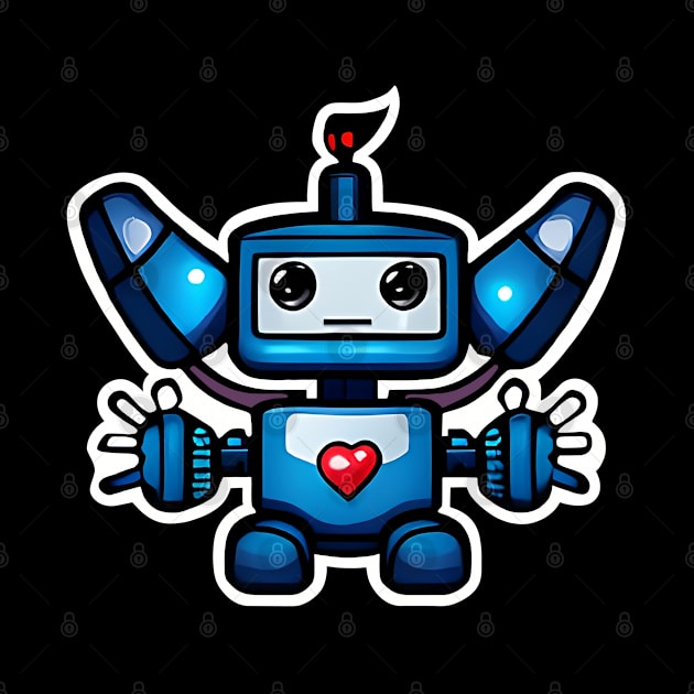 Robo Looking For A Heart & Love by Art by Nabes