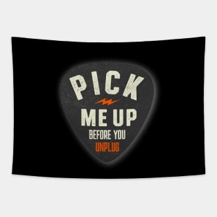 Guitar Pick Funny Musician Music Tapestry