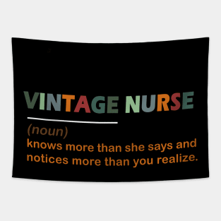 Vintage nurse noun Gift Tapestry