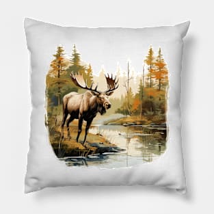 Wild Moose Pillow