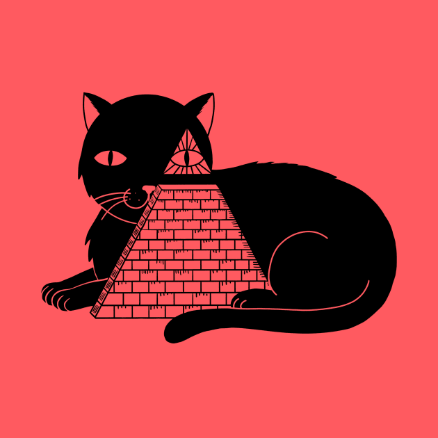 cat illuminati by coffeeman