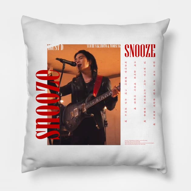 Snooze - Overwhelmed version 3 Pillow by ZoeDesmedt