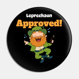 Leprechaun Approved St. Patrick's Day Pin