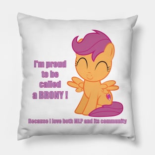 Proud to be called a Brony Pillow