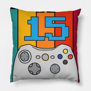 Level 15 Unlocked 15th Video Gamer Quarantine birthday Pillow