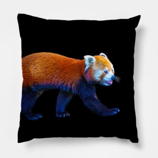 Red Panda Animal Wildlife Forest Nature Adventure Graphic Digital Painting Pillow