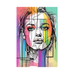 Rainbow Pride Portrait T-Shirt