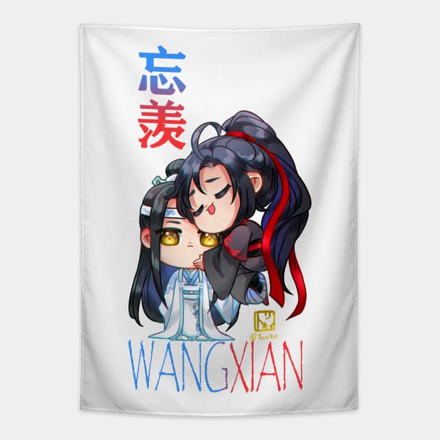 Chibi WangXian Tapestry by Torikii