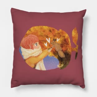 In a Beautiful Fall Park Pillow