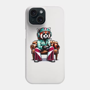 Red Panda gamer - Retro Gaming Bliss Phone Case