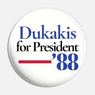 Michael Dukakis for President Campaign Button 1988 Pin