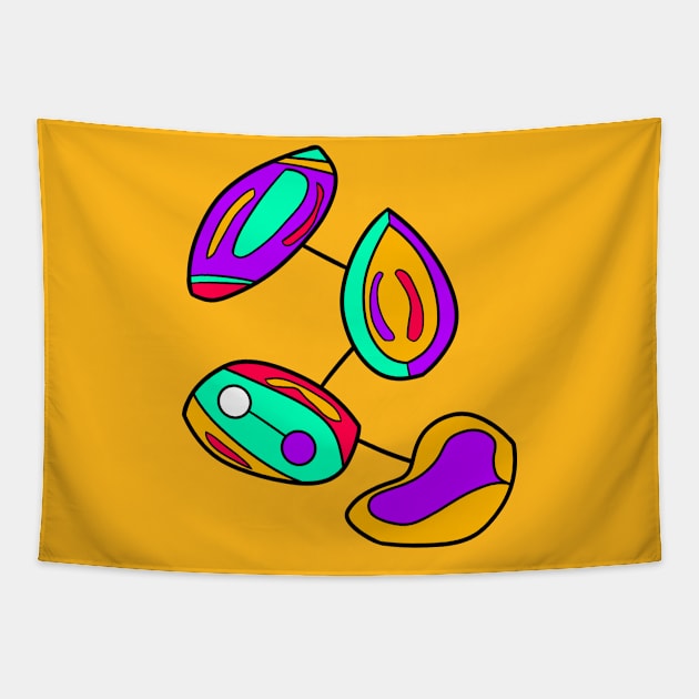 Funky Cell Division Tapestry by VazMas Design