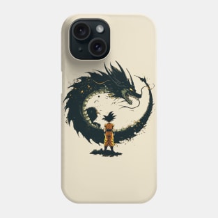 shenron and goku Phone Case