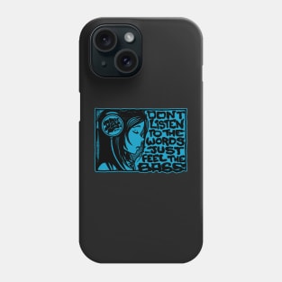 Headphone Girl Blue Phone Case