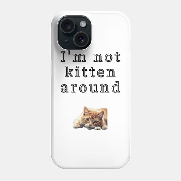 I'm not kitten around Phone Case by Art Enthusiast