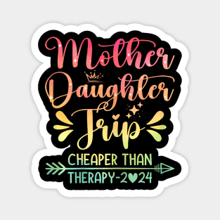 Matching Mother Daughter Tie Dye Getaway Weekend Trip 2024 Magnet