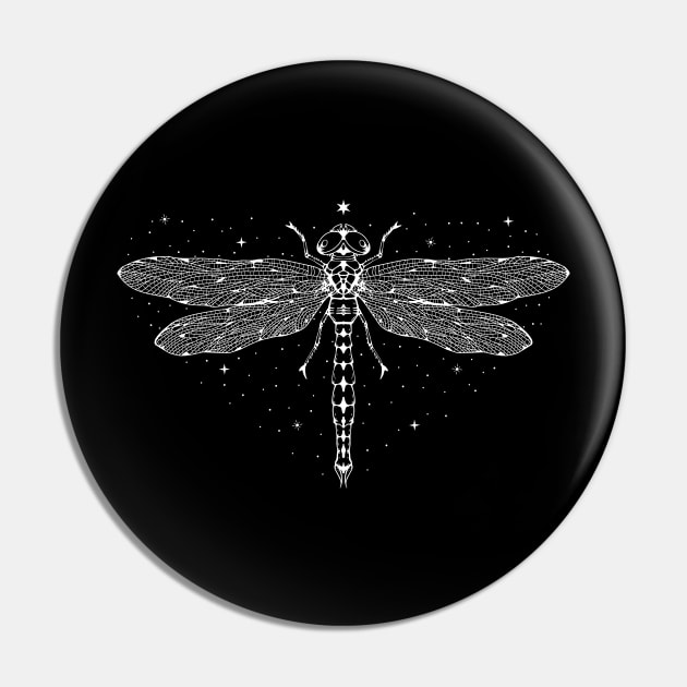 Starry Dragonfly Pin by CelestialStudio