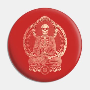 Starving Buddha - Weathered Halftone Pin